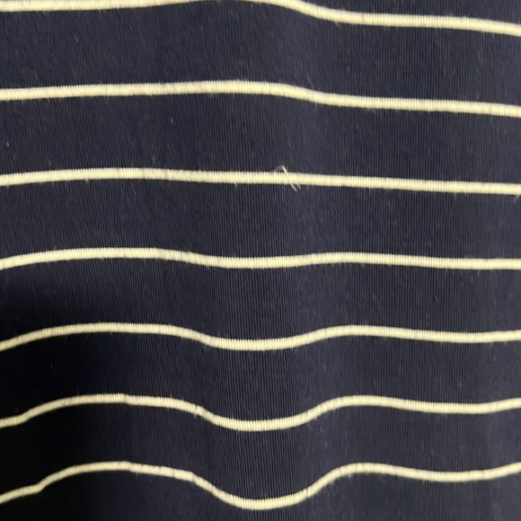 Blue and White Stripe Long Sleeve Shift Dress - Size XXL - Picture 3 of 3